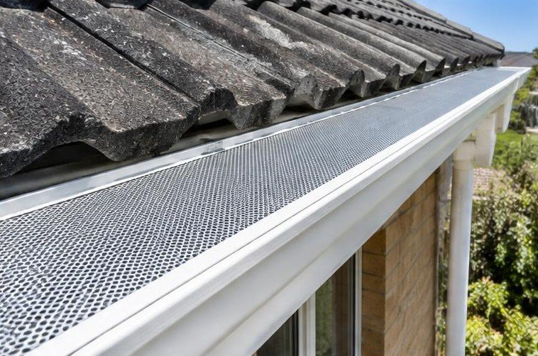 Illustrative gutter guard after work